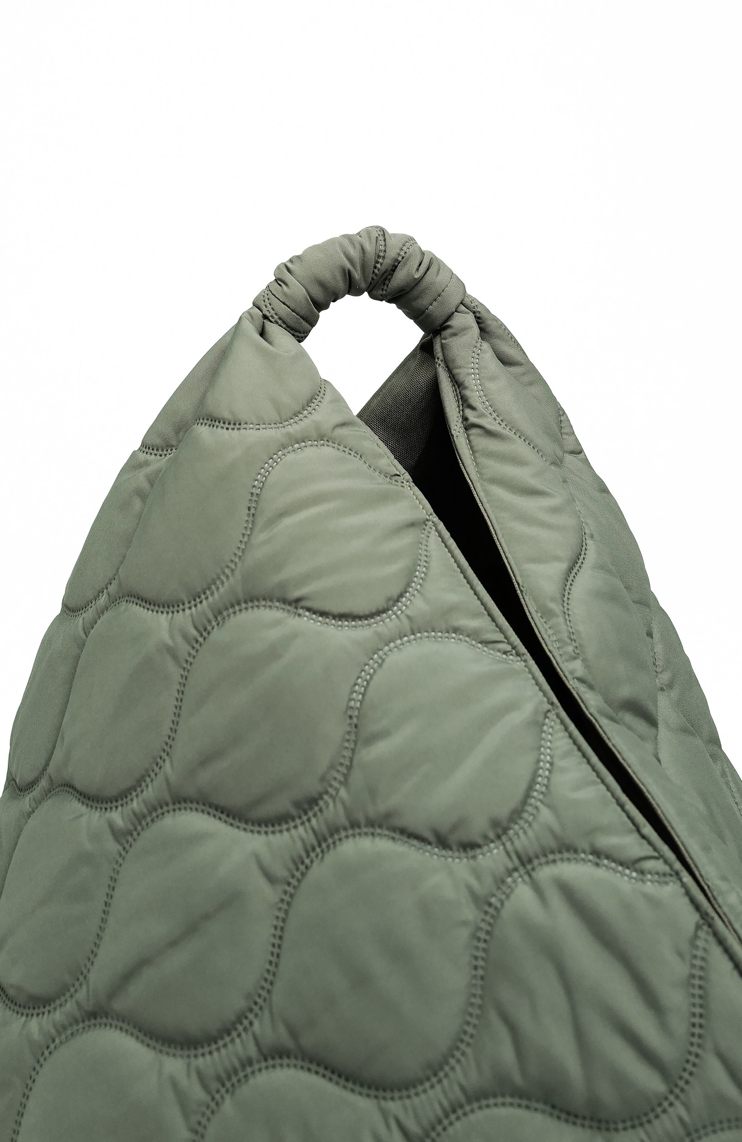 Large Green Quilted Gami Bag, Alternate, color, Olive