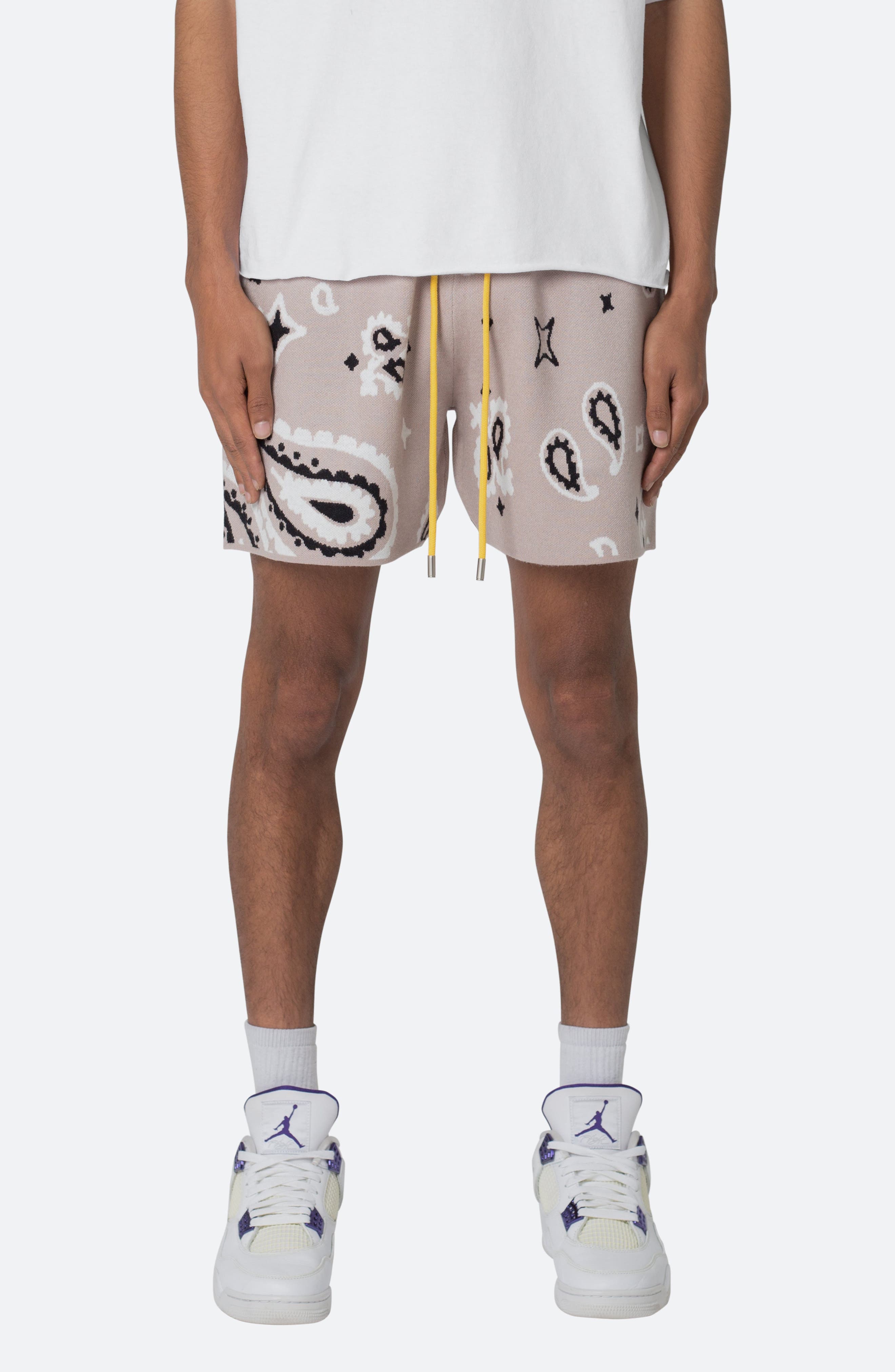 パンツ REFLEXION JACQUARD PAISLEY DENIM SHORTS Paisley Jacquard Knit Shorts (Men) | Nordstrom