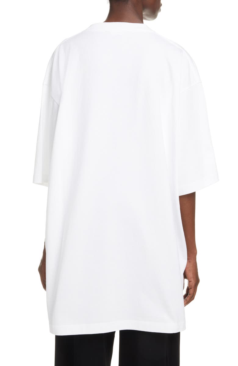 Balenciaga Oversize Glow in the Dark Graphic Tee, Alternate, color,