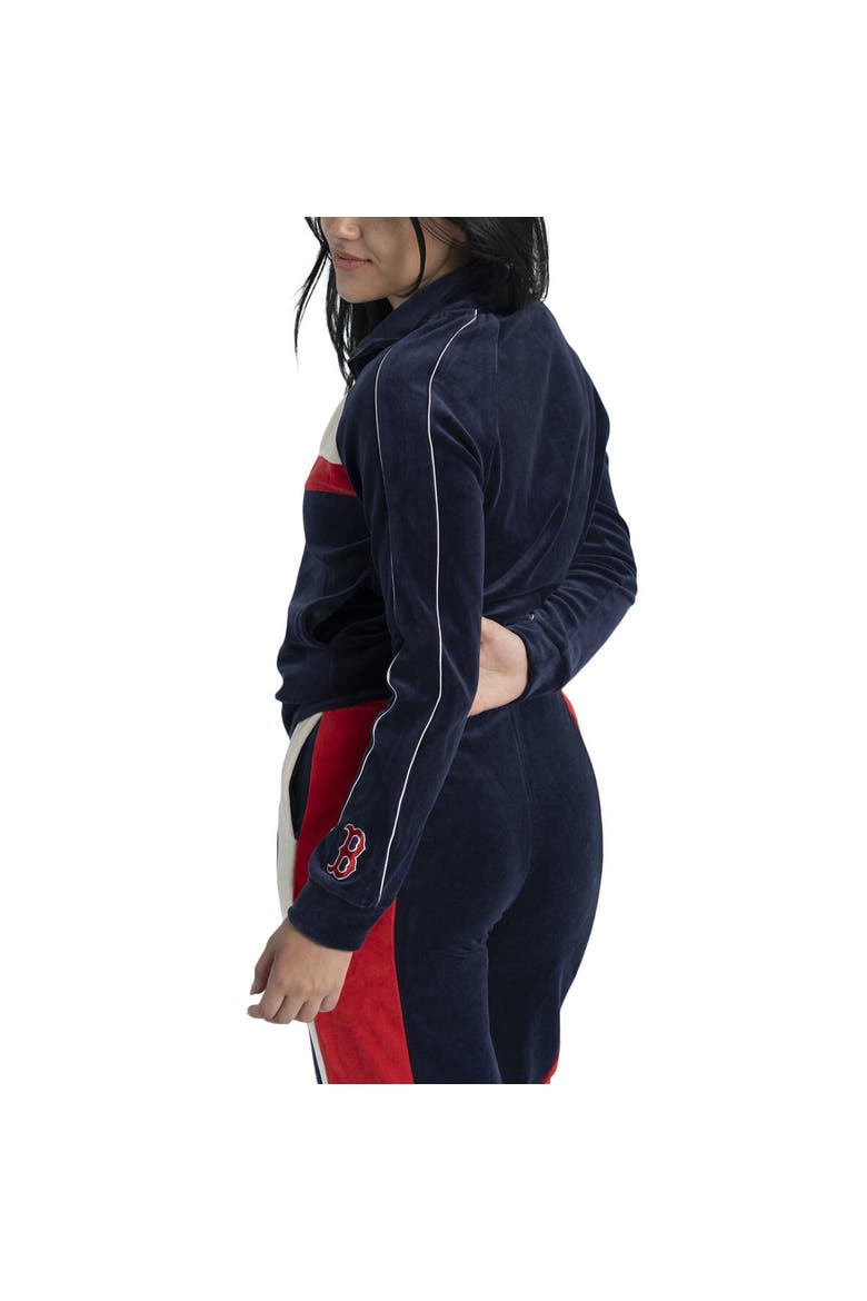 Women's Lusso Navy Boston Red Sox Nixie Raglan Full-Zip Jacket, Alternate, color, Navy
