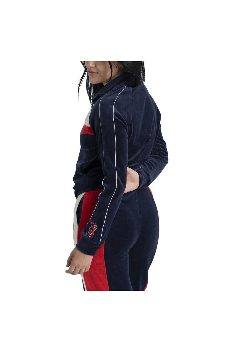 LUSSO Women's Lusso Navy Boston Red Sox Nixie Raglan Full-Zip Jacket, Alternate, color, Navy