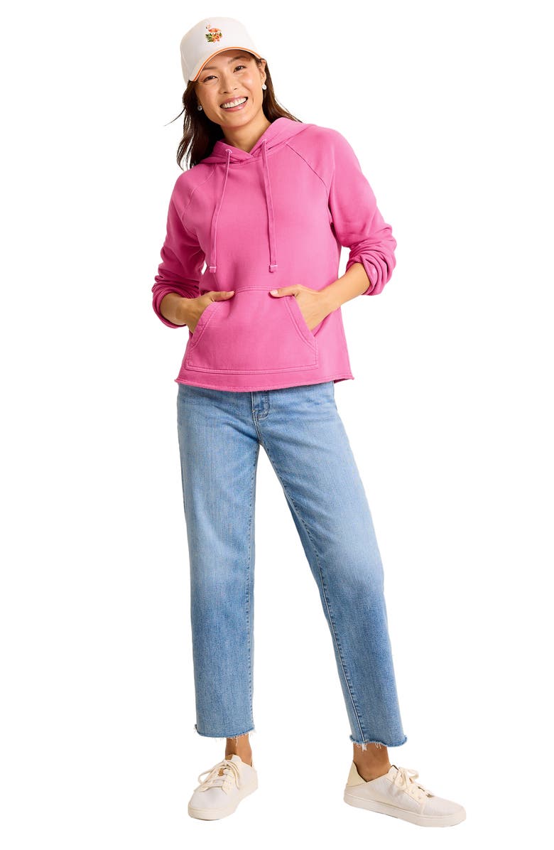 Tommy Bahama Marina Del Mar Raw Edge Hoodie, Alternate, color, Very Berry