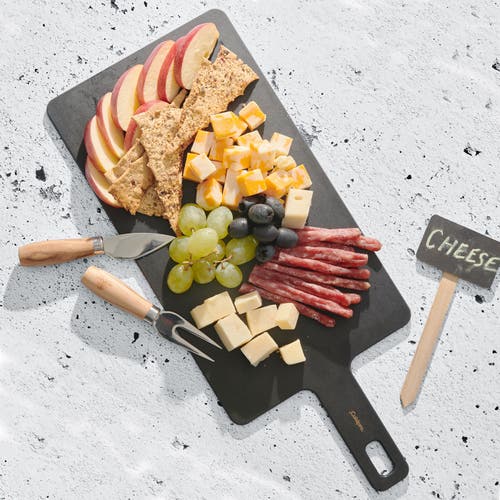 Cuisipro Fiber Wood Paddle Cutting Board, 18-inch X7.5-inch In Gray