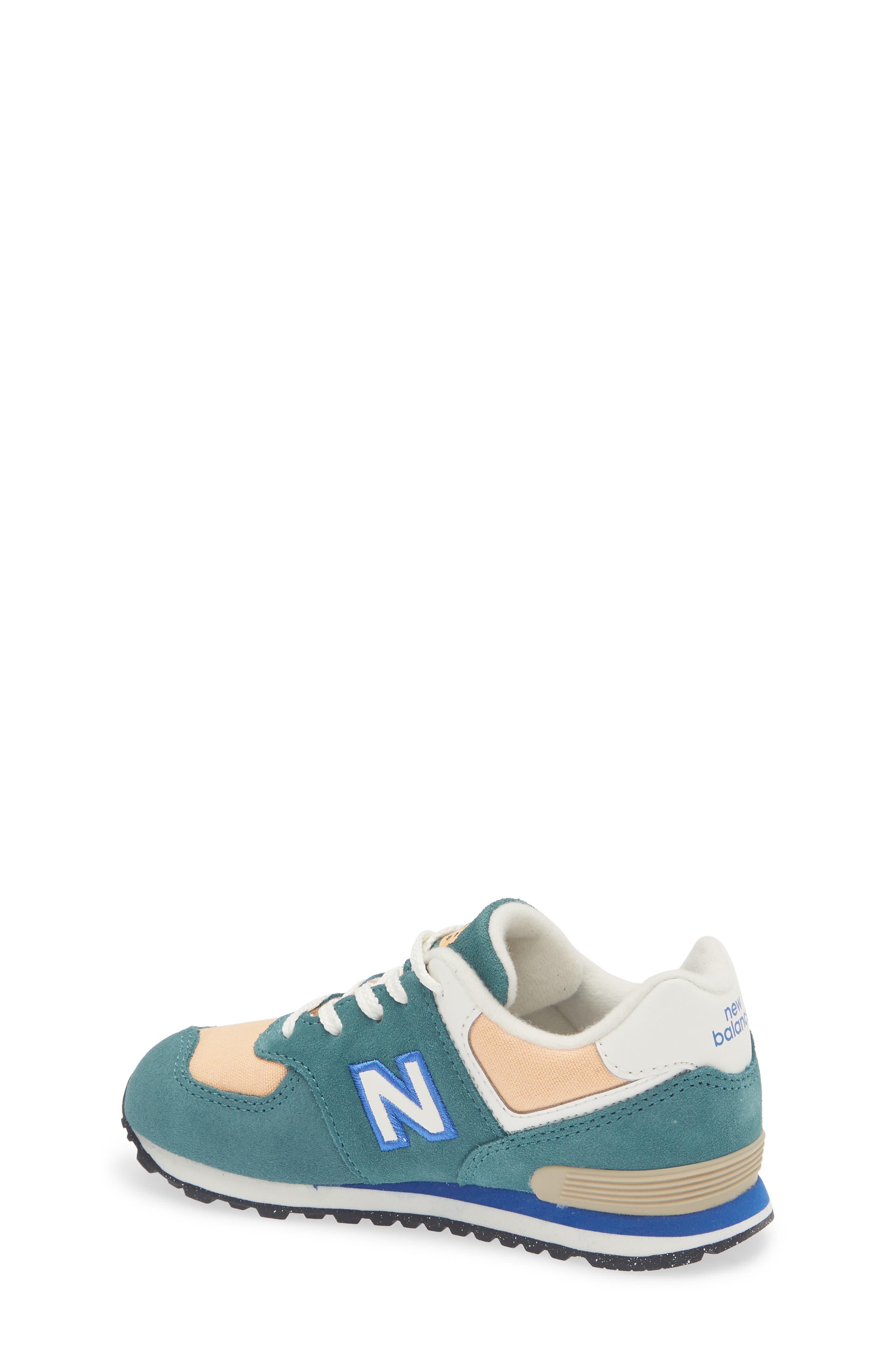 New Balance Kids' 574 Sneaker, Alternate, color, New Spruce/ Pink