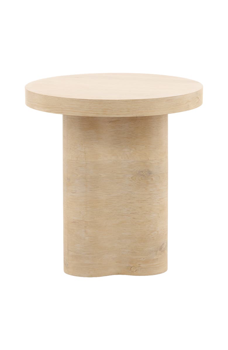 Dovetail Furniture Stellan Oak Side Table, Alternate, color, Natural