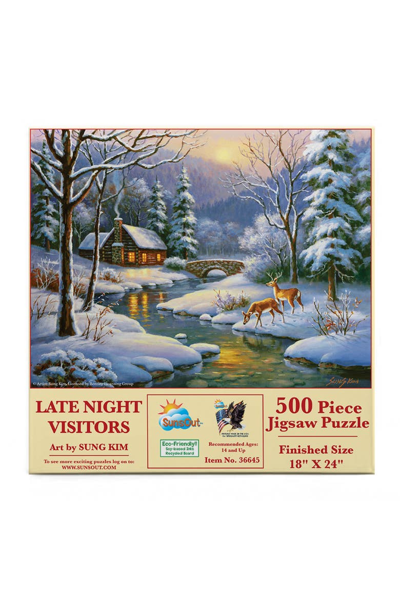 Late Night Visitors 500 piece Jigsaw Puzzle for Adults, Alternate, color, Multicolor