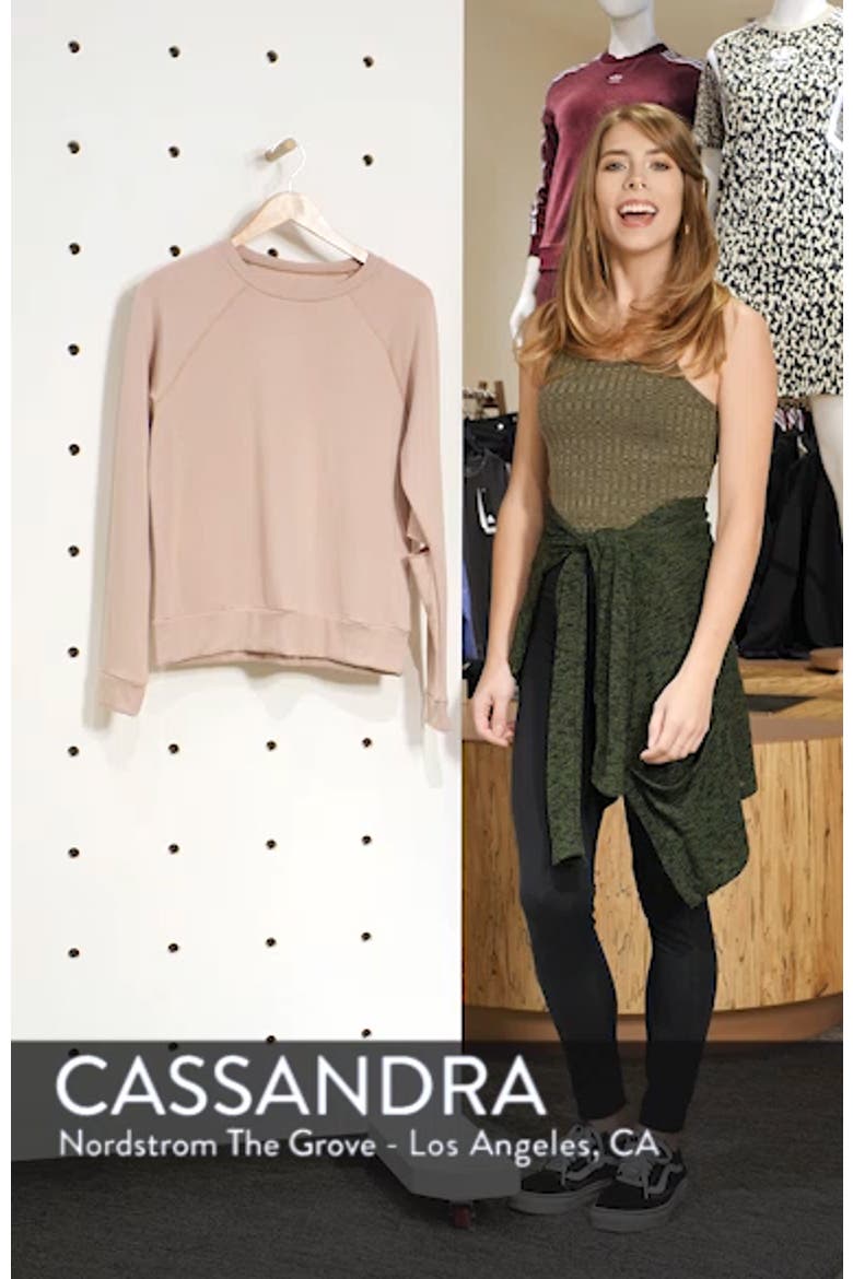 Slashes Raglan Sleeve Sweater video