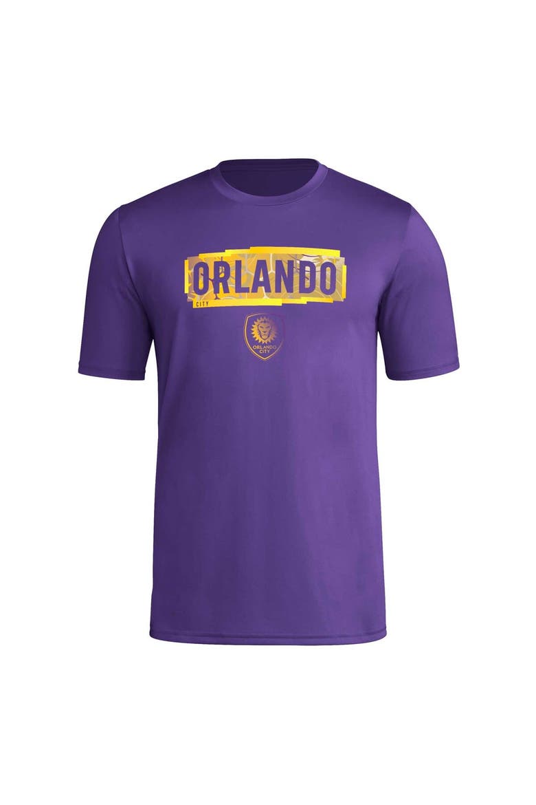 Men's adidas Purple Orlando City SC Local Pop AEROREADY T-Shirt, Alternate, color, Purple