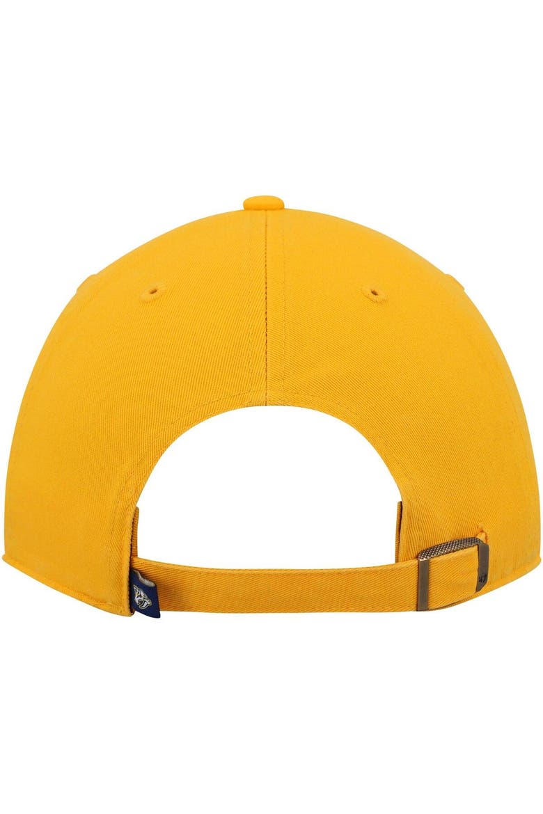 Men's '47 Gold Nashville Predators Clean Up Adjustable Hat, Alternate, color, Gold