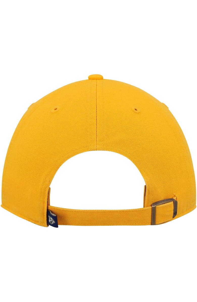 '47 Men's '47 Gold Nashville Predators Clean Up Adjustable Hat, Alternate, color, Gold