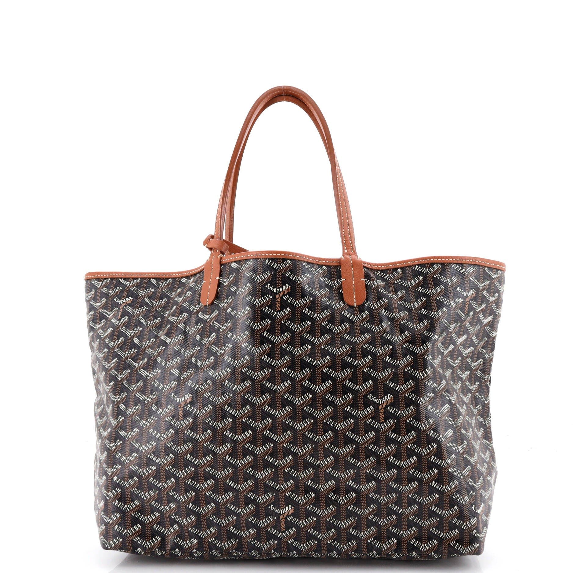Pre-Owned Goyard Saint Louis Tote Printed Coated Canvas PM, Alternate, color, Print