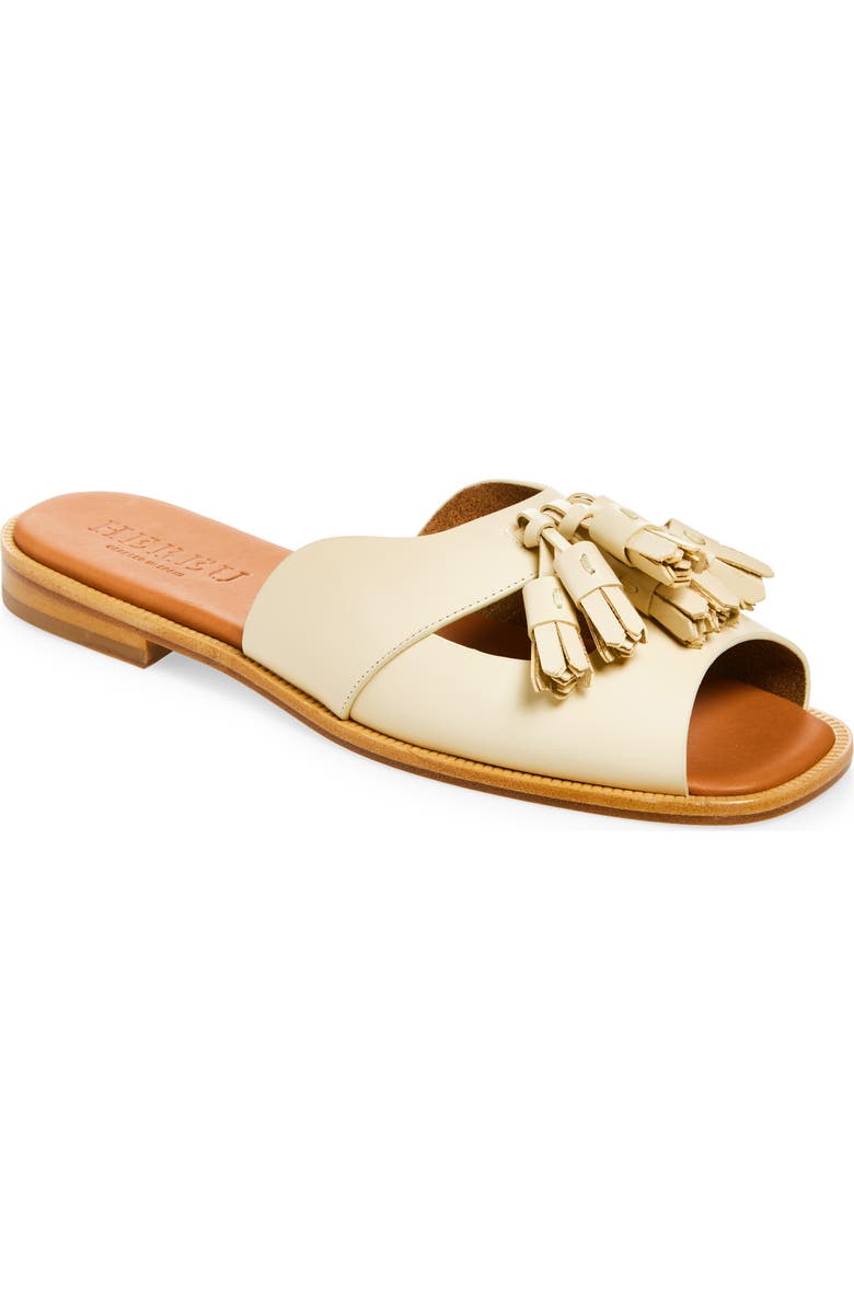 HEREU Boqueria Slide Sandal, Main, color, Custard