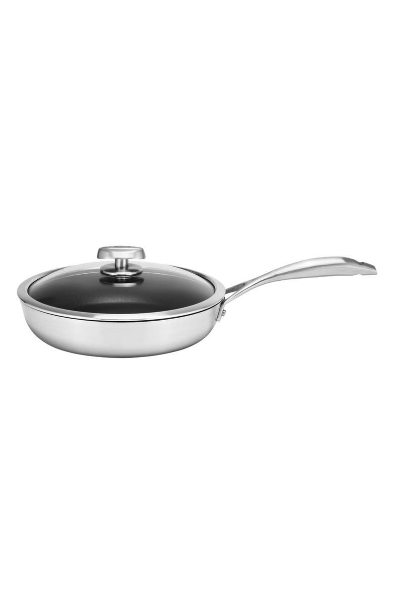 Scanpan CS+ 3-Quart Nonstick Sauté Pan with Lid, Main, color, Silver
