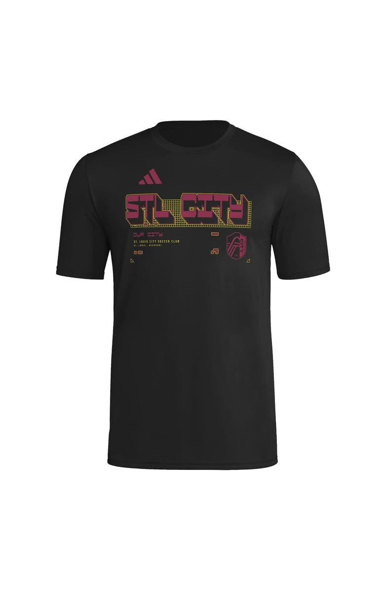 adidas Men's adidas  Black St. Louis CITY SC 2026 Anthem AEROREADY Pregame T-Shirt, Alternate, color, Black