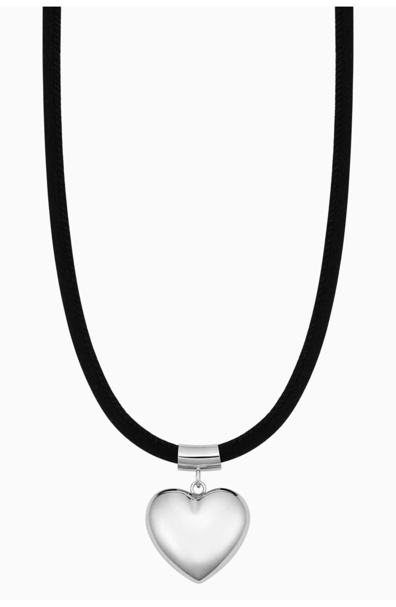 Oradina Sterling Silver Lover Cord Pendant Necklace, Main, color, Silver