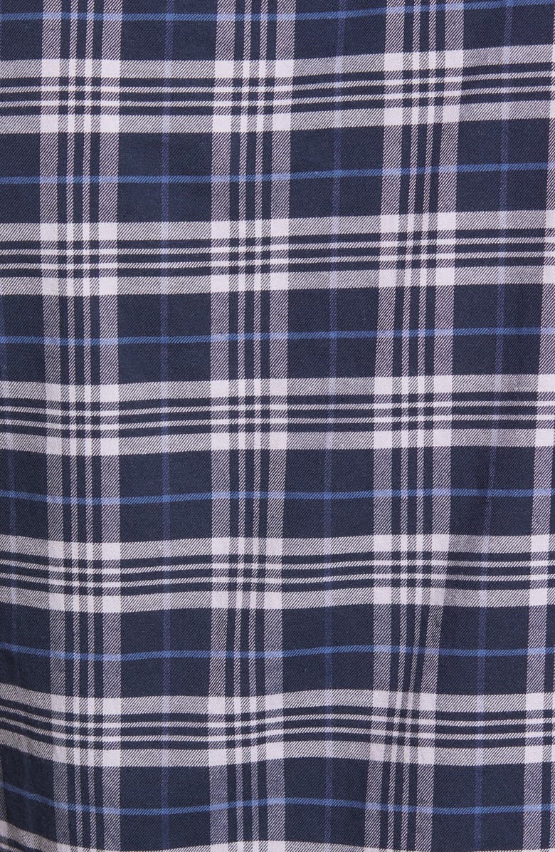 Stone Rose Dry Touch<sup>®</sup> Plaid Performance Flannel Button-Up Shirt, Alternate, color, Navy