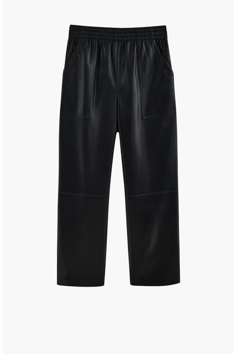 Billy Recycled Leather Pant, Alternate, color, Black