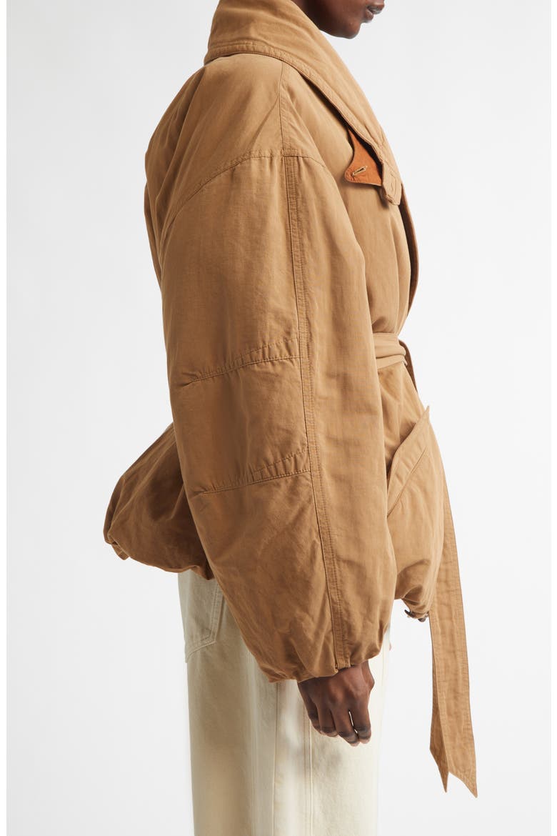Volinda Shawl Collar Puffer Jacket, Alternate, color, CAMEL