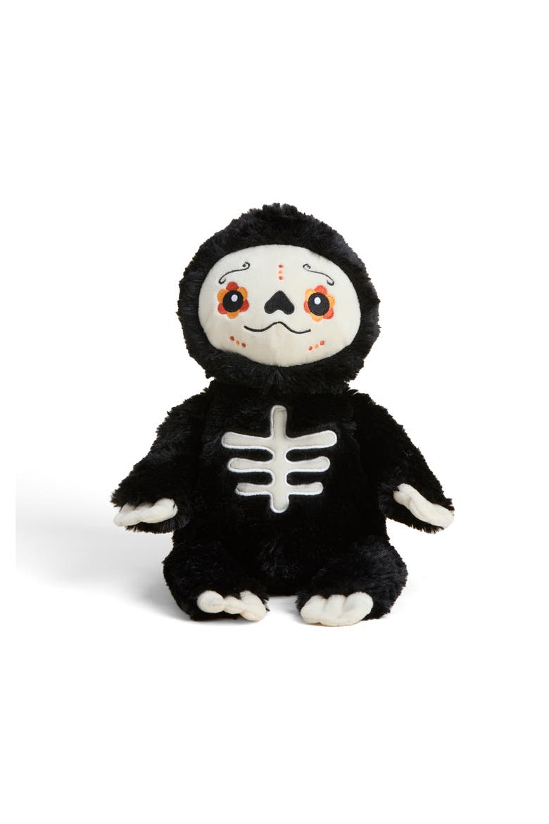 Day of the Dead Skeleton Plush Toy, Alternate, color, Black
