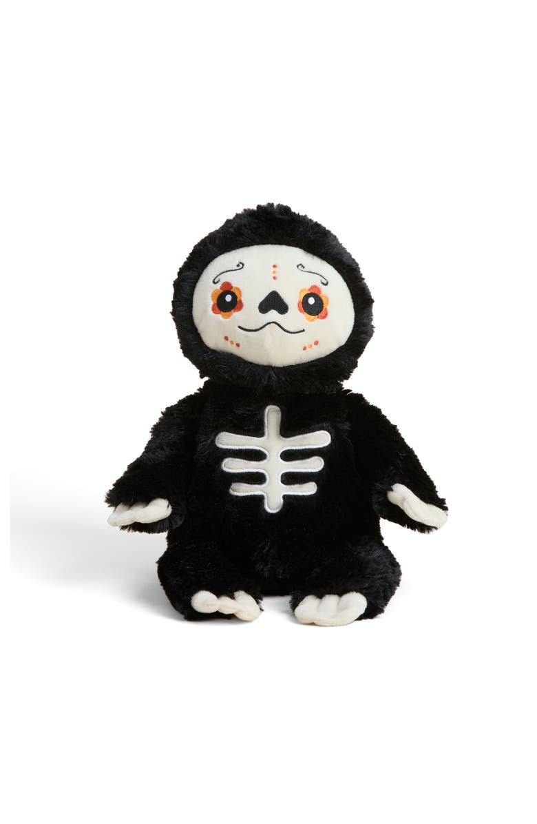 Warmies Day of the Dead Skeleton Plush Toy, Alternate, color, Black