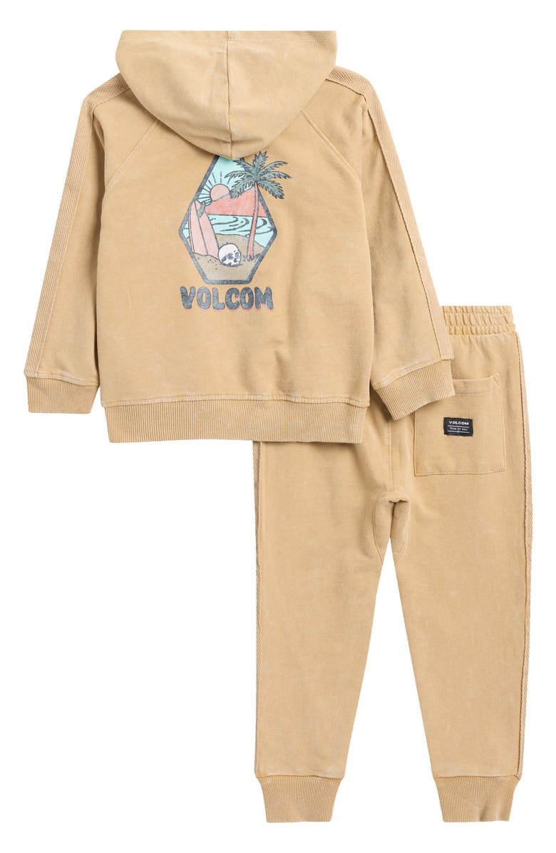 Volcom Kids' French Terry Hoodie & Joggers Set, Alternate, color, 