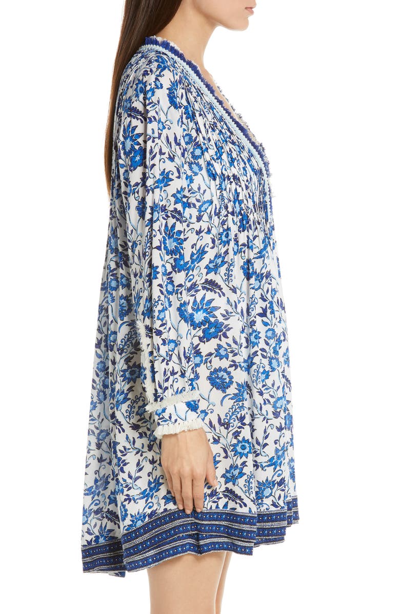 Poupette St Barth Poupette St. Barth Ola Long Sleeve Cover-Up Dress, Alternate, color, 