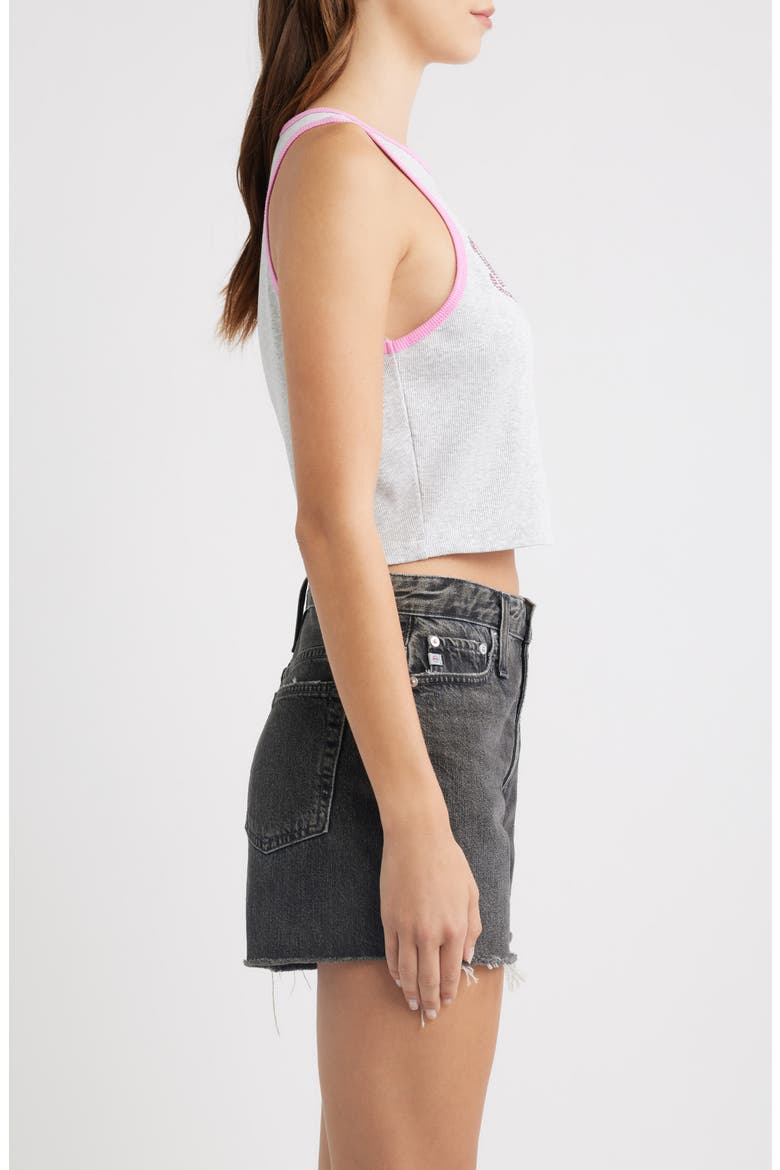 Rhinestone Ribbed Ringer Tank, Alternate, color, LT HEATHER GREY BUBBLEGUM PINK