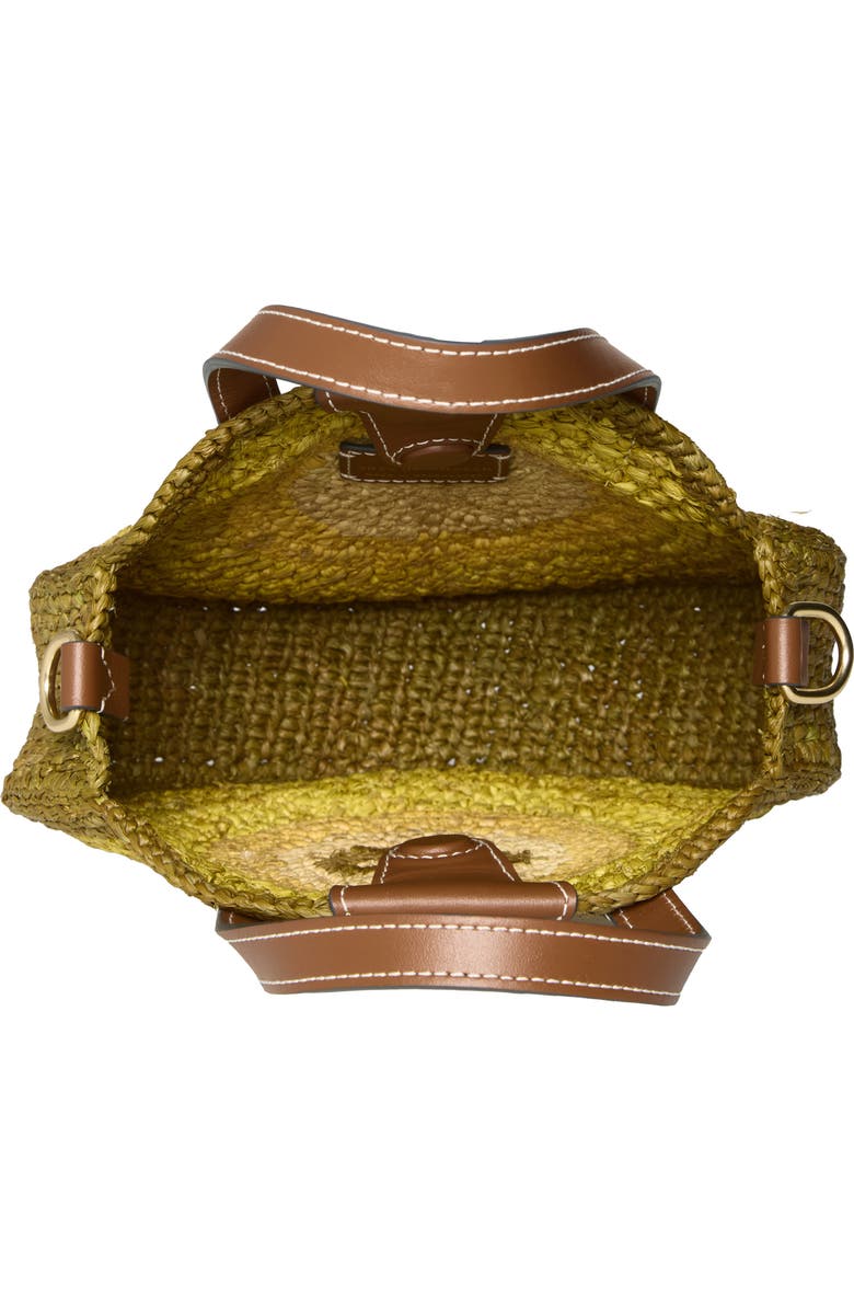 Anya Hindmarch Small Bow Round Raffia Tote, Alternate, color, Gordal