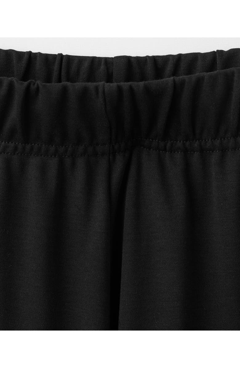 MANGO Solid Cotton Pajama Pants, Alternate, color, Black