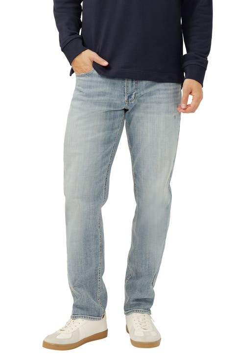 Eddie Athletic Fit Tapered Jeans (Bonfire)