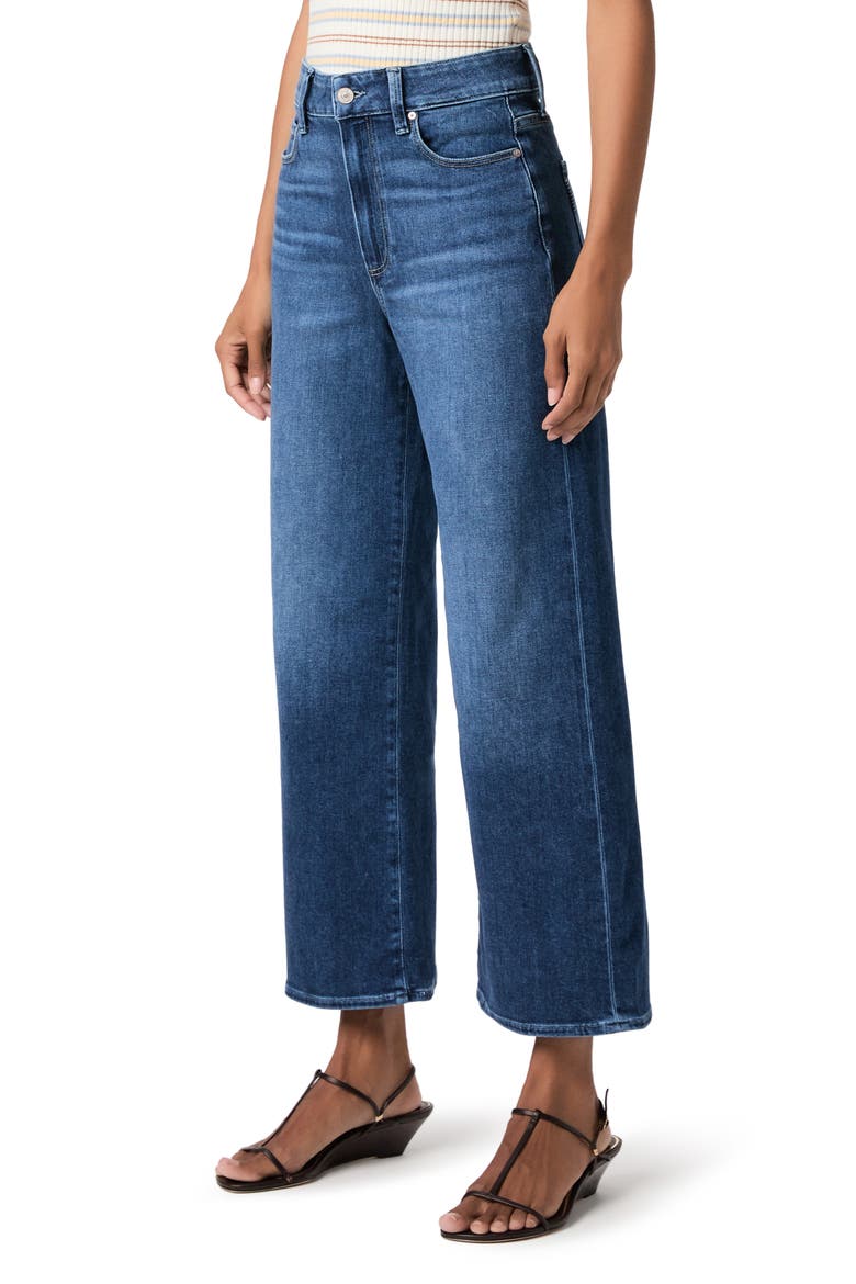 Anessa High Waist Ankle Wide Leg Jeans, Alternate, color, BEACHLINE