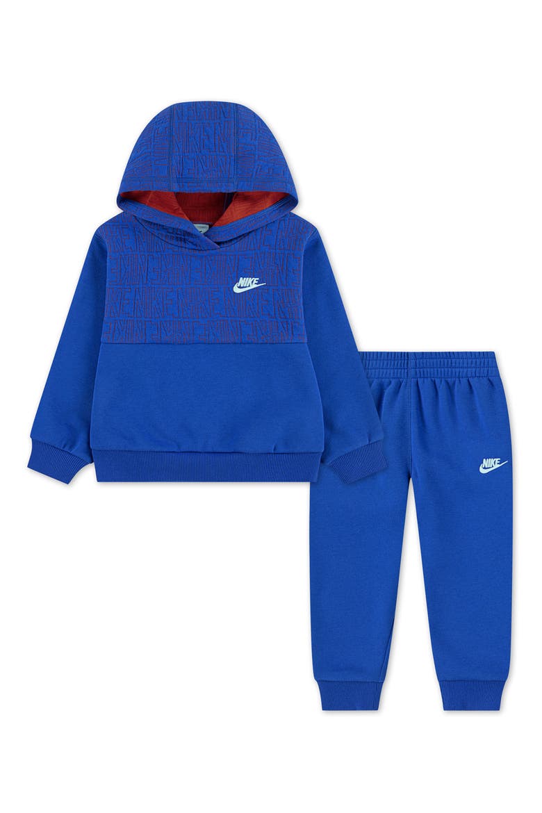 Kids' Colorblock Fleece Hoodie and Joggers Set, Main, color, GAME ROYAL