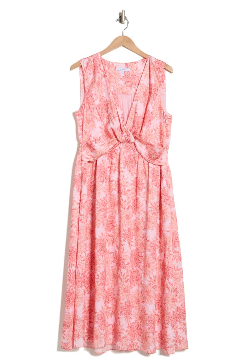 Tamara Sleeveless Midi Dress, Alternate, color, PINK GARDEN