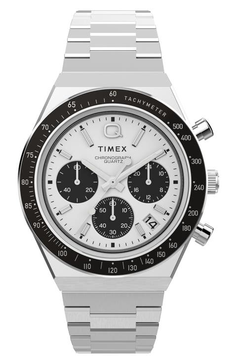 Q Timex Chronograph Bracelet Watch, 40mm