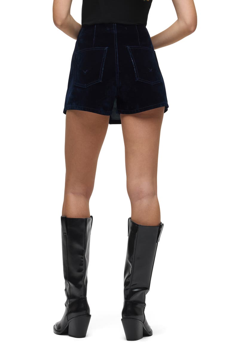 Mini Wrap Skort, Alternate, color, INDIGO FLOCKING