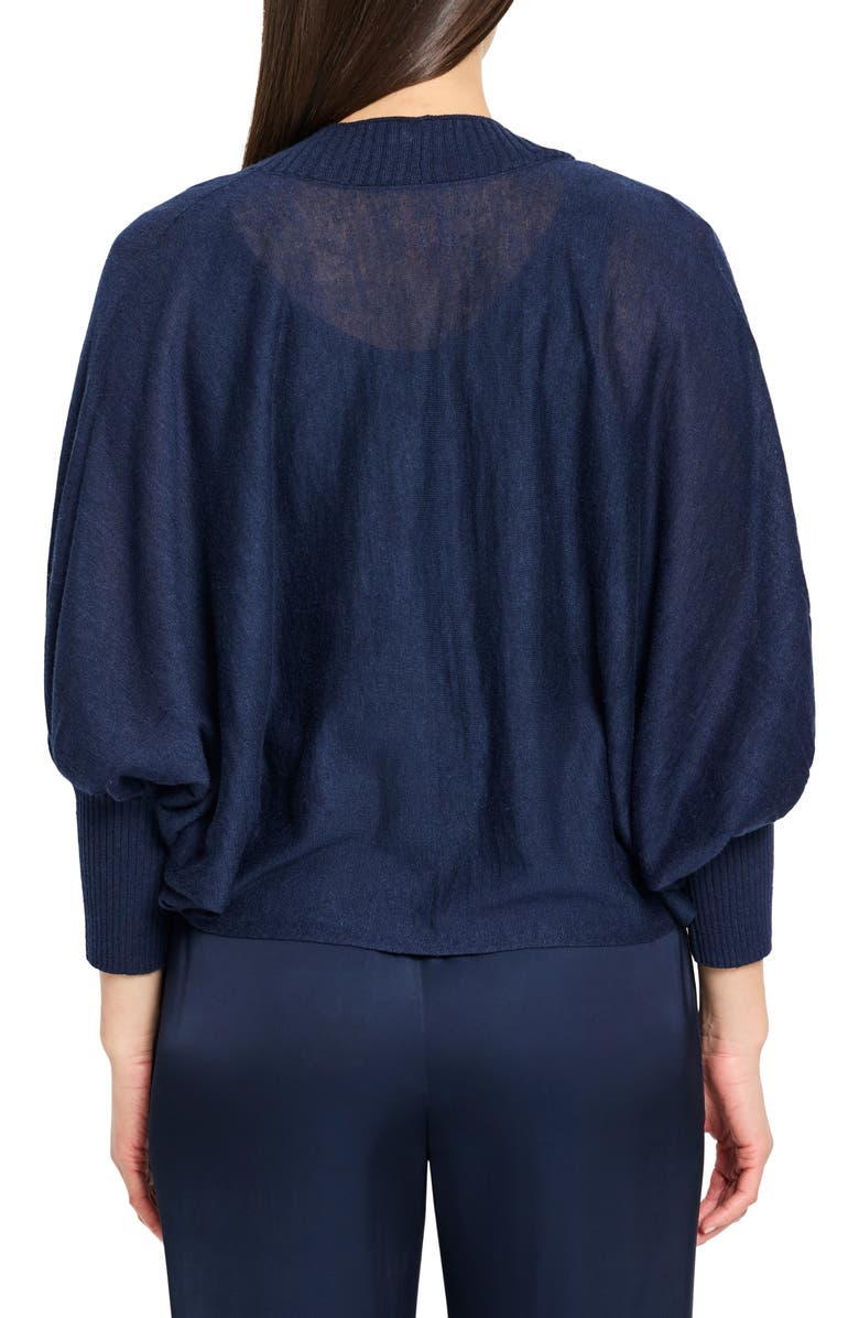 NIC+ZOE Crush Open Front Cardigan, Alternate, color, Dark Indigo