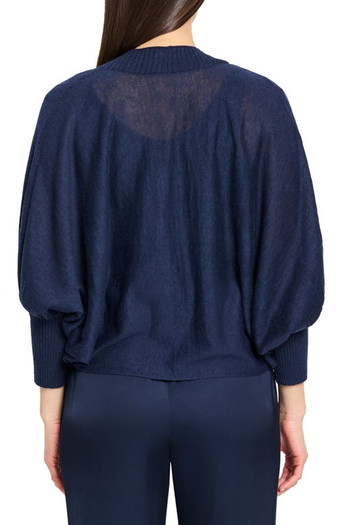 Nic + Zoe Nic+zoe Crush Open Front Cardigan In Dark Indigo