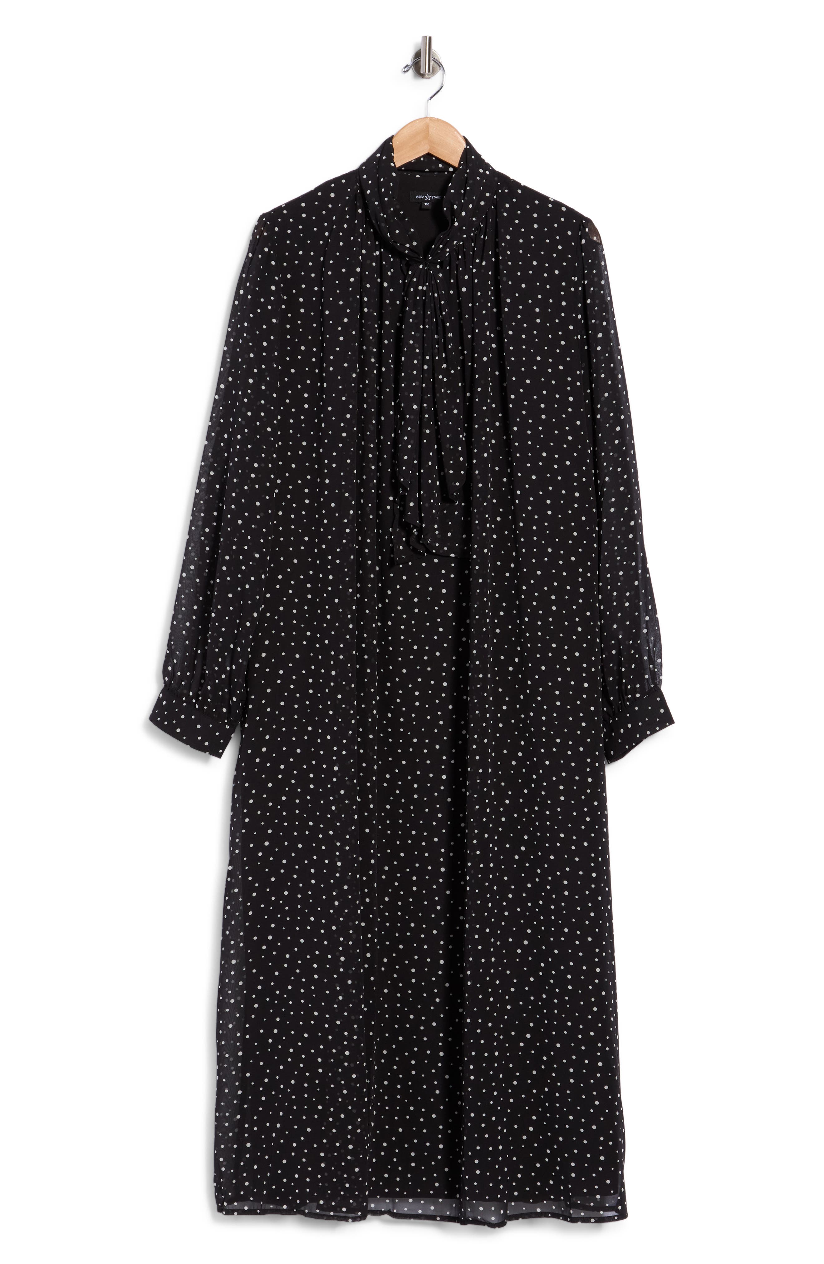 Polka Dot Long Sleeve Dress
