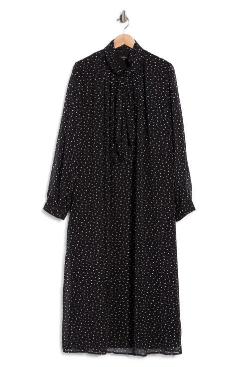 Polka Dot Long Sleeve Dress