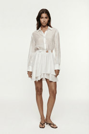 Monlicia Alora Tencel Mini Shirt Khaki Dress