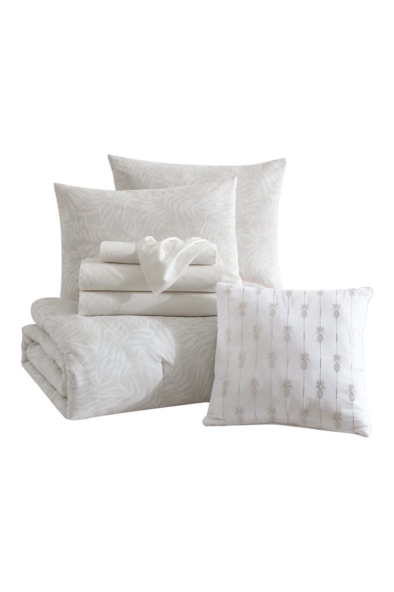 Art of Palms Comforter Set, Main, color, BEIGE