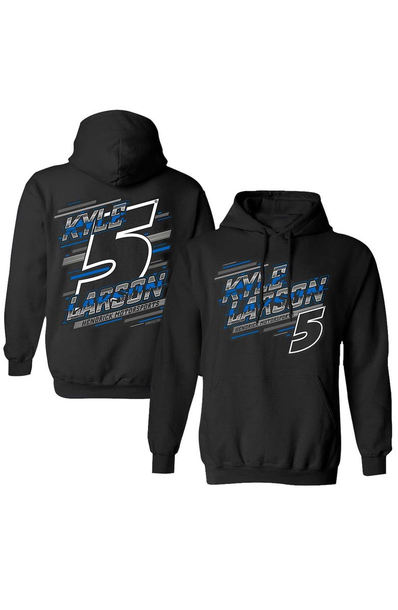 HENDRICK MOTORSPORTS TEAM COLLECTION Men's Hendrick Motorsports Team Collection Black Kyle Larson Extreme Pullover Hoodie, Main, color, 