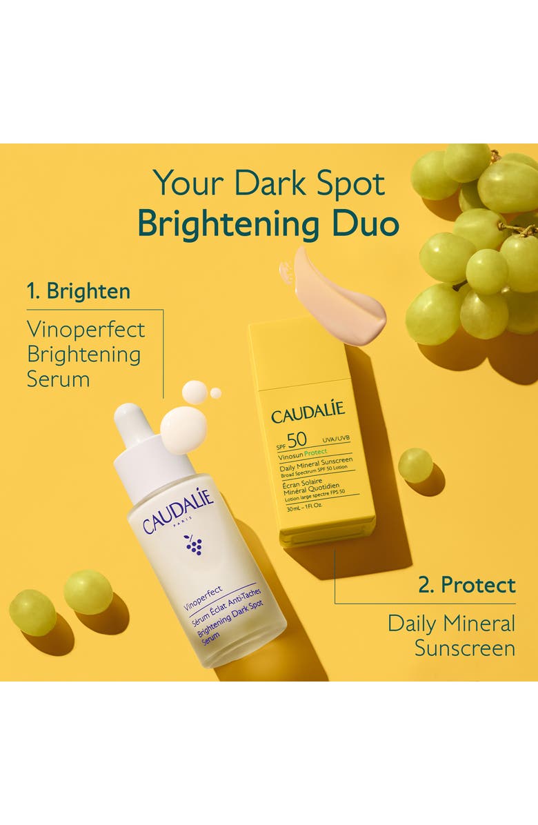 CAUDALÍE Dark Spot Brightening Serum & Sunscreen SPF 50 Set $105 Value, Alternate, color, 