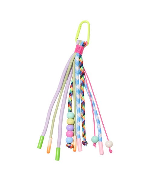 Bright Pastel Cord & Beaded Bag Charm