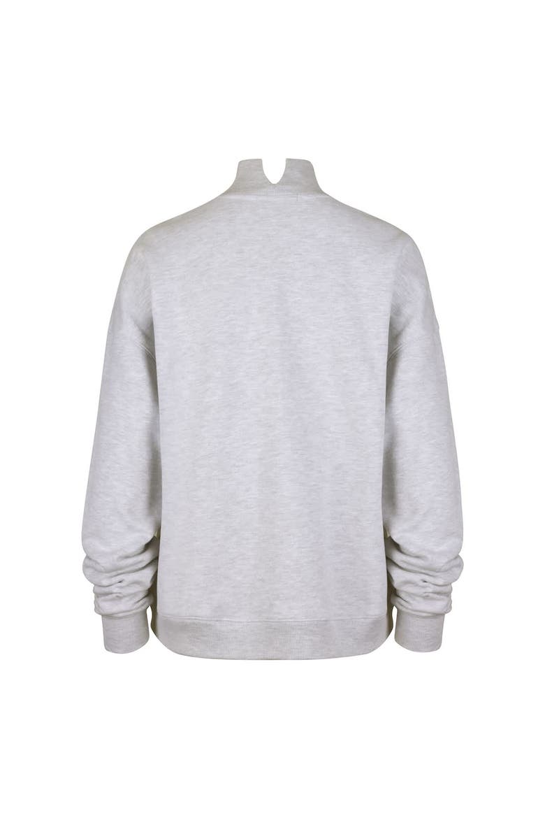 Women's '47  Gray Green Bay Packers Subtle Muse Mock Neck Sweatshirt, Alternate, color, Gray