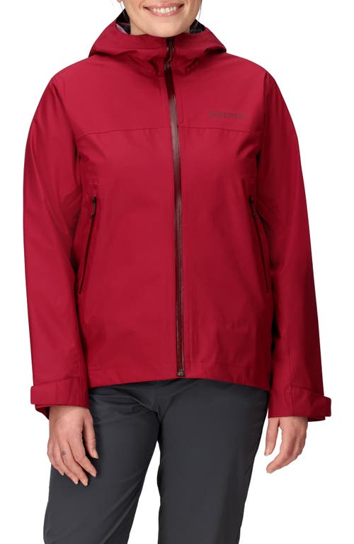 Marmot Minimalist Pertex® Waterproof Hooded Jacket In Red