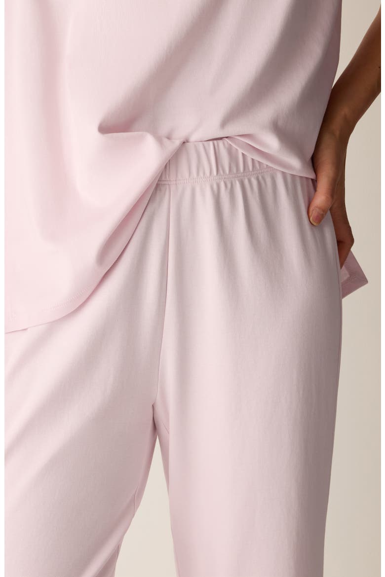 Pull-On Organic Cotton Ankle Pants, Alternate, color, CRYSTAL PINK
