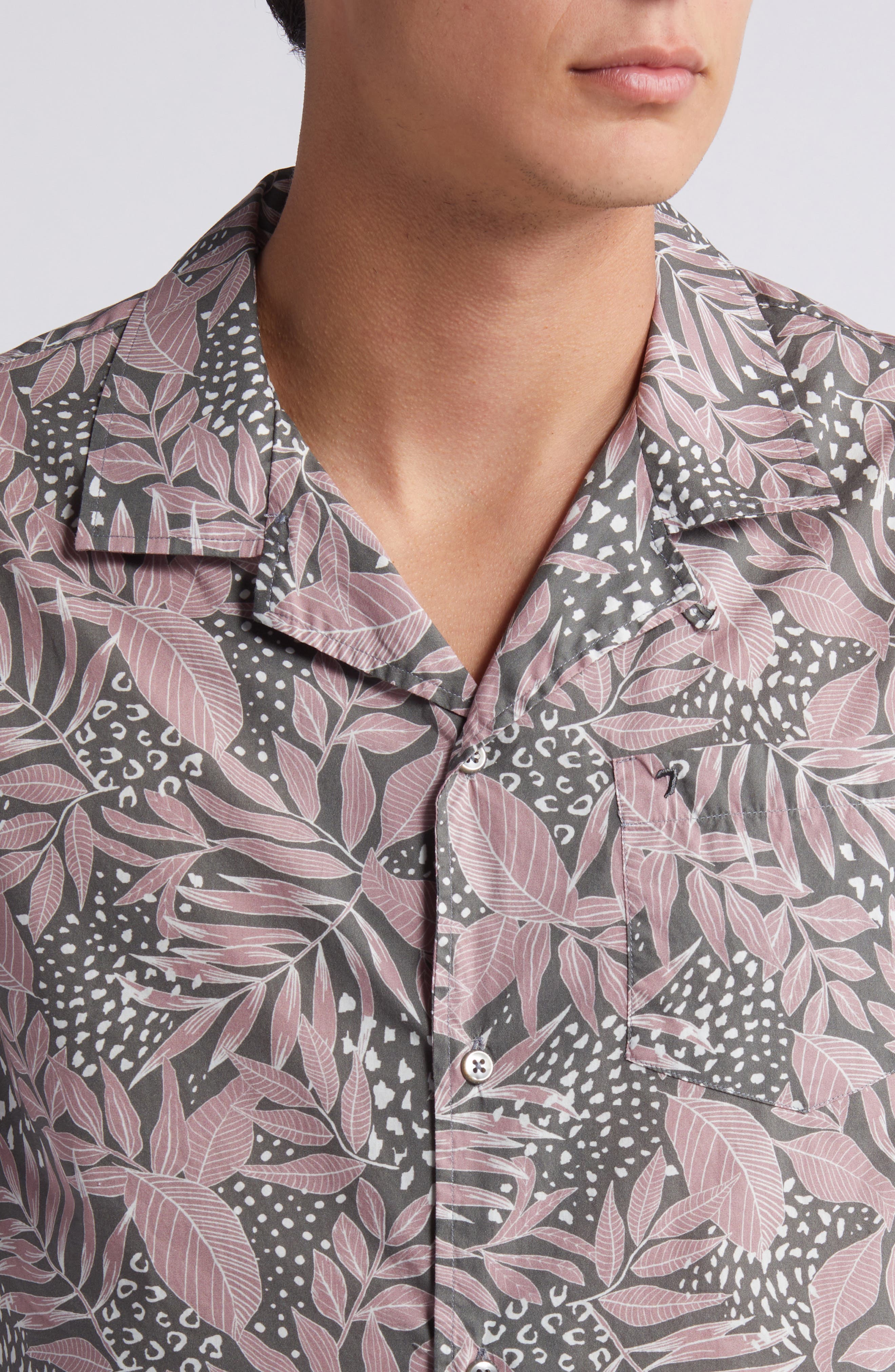 Botanical Print Camp Shirt - image 2