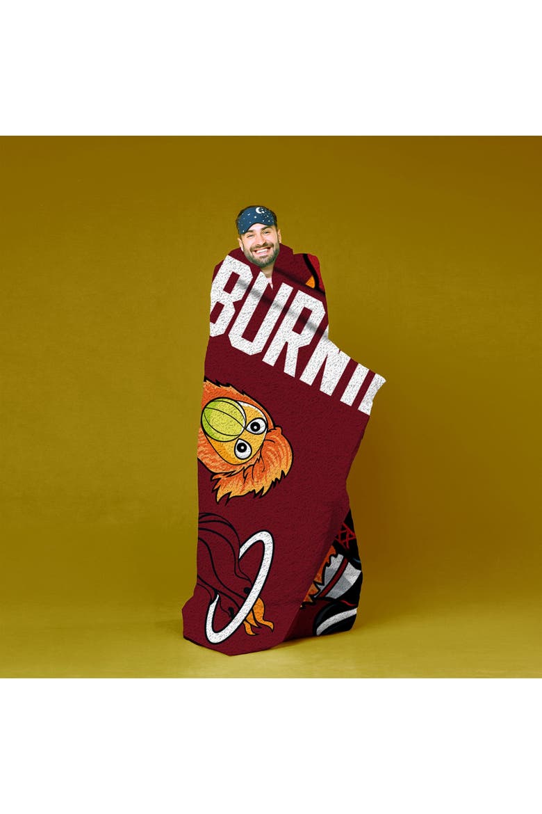Miami Heat Burnie Mascot 60" x 80" Raschel Throw Blanket, Alternate, color, None