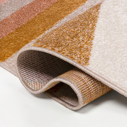 Jonathan Y Retro Rainbow Contemporary Stripe Area Rug